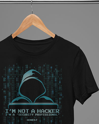 not a hacker t-shirt
