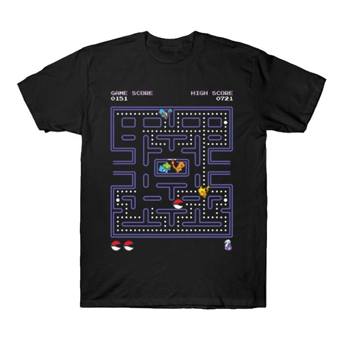 Pacman Pokémon Mash-Up T-Shirt - Image 2