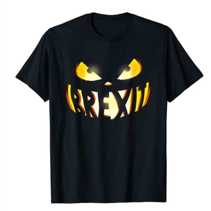 Scary Brexit Pumpkin Face t-Shirt - NerdShizzle.com