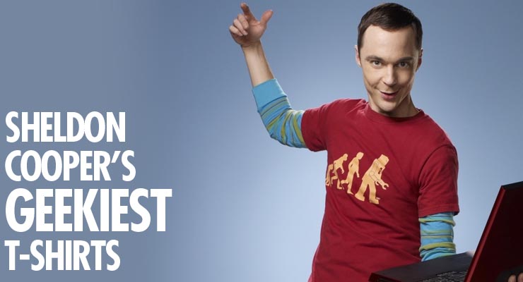 The geekiest Sheldon Cooper T-Shirts (and where to get them)