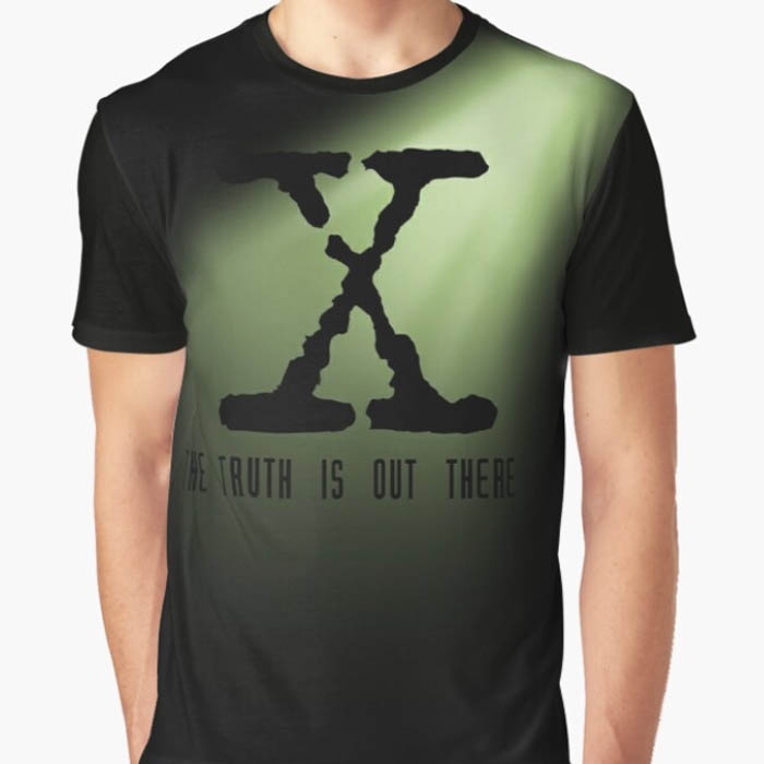 X-Files 'The Is Out There' Stretched T-Shirt - NerdShizzle.com