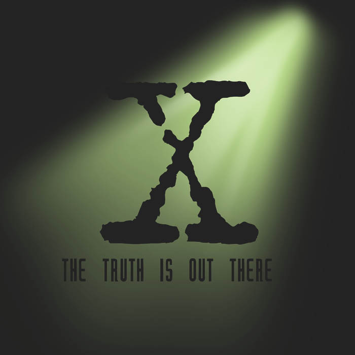 X-Files 'The Truth Is Out There' Stretched Graphic T-Shirt | NerdShizzle.com