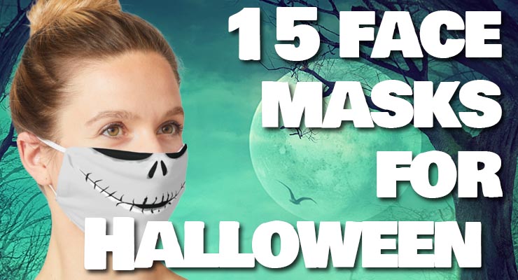 funny Halloween face masks