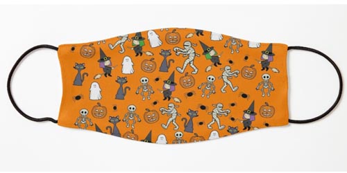 halloween ghosts witches kids face mask