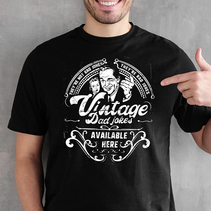 Vintage t-shirt dad joke - Gem