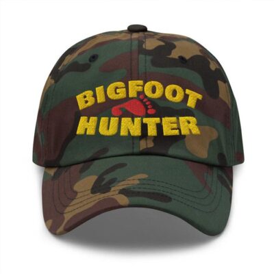 bigfoot hunter green camouflage cap