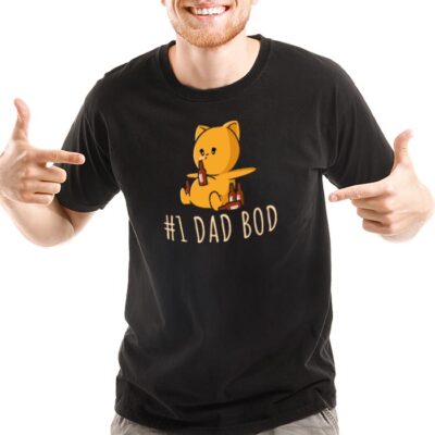 number one dad bod funny t-shirt