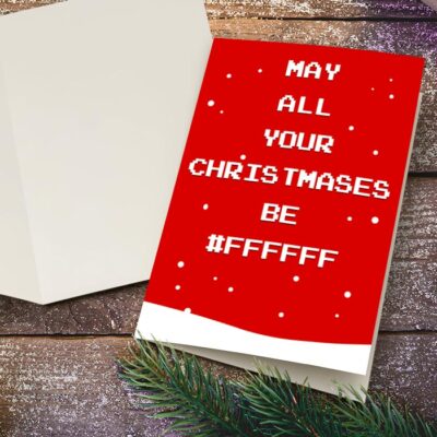 may all your christmases be #FFFFFF