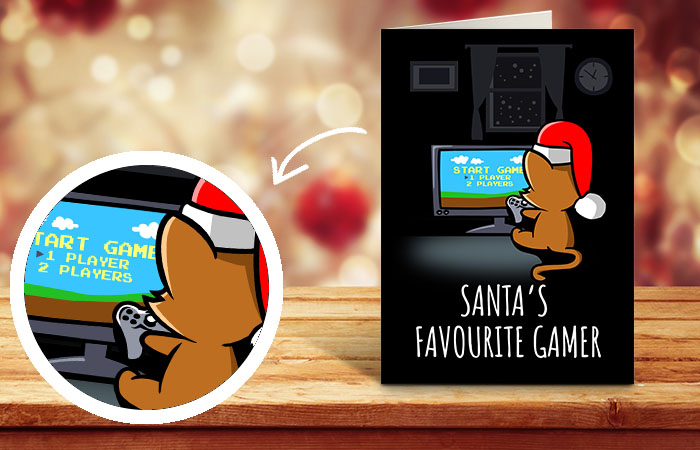 Video Gamer Funny Christmas Card