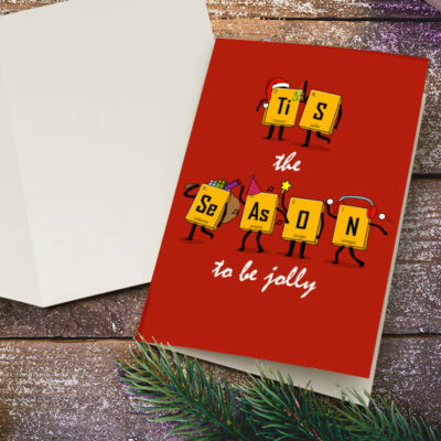 funny chemistry science christmas card