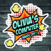 Custom Comic Book Computer "Hands Off" Stickers - Add Your Own Name
