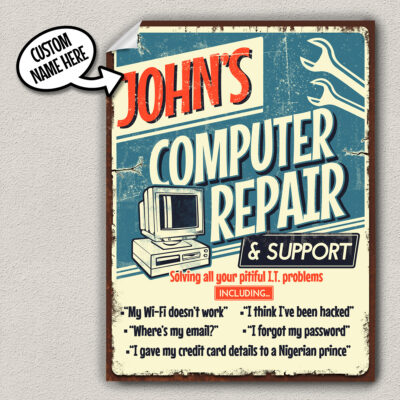funny tech support poster