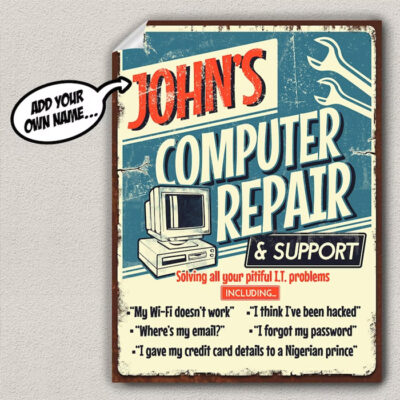 funny tech support poster