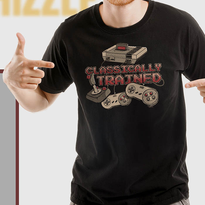 Classically Trained Funny Video Gamer T-Shirt - NerdShizzle.com