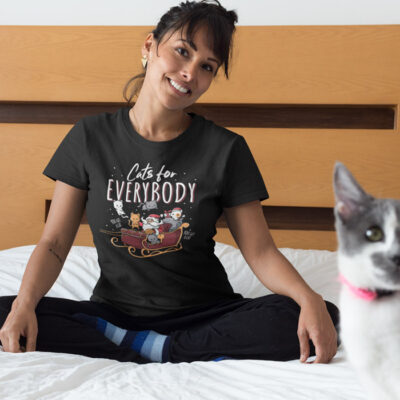 cute cats christmas t-shirt