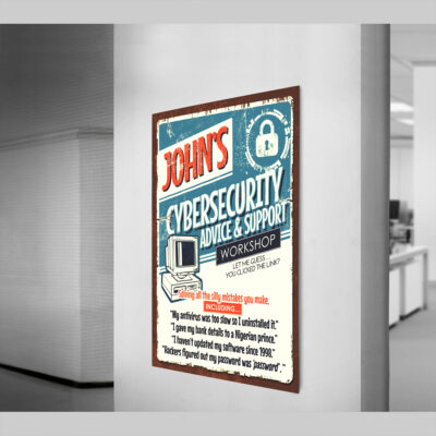 custom cybersecurity poster