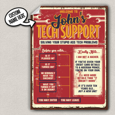 tech support poster