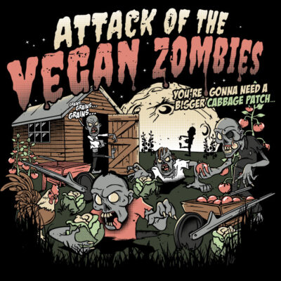 funny vegan halloween t-shirt