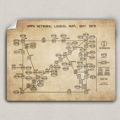 Arpa Logical Map 1973 Poster