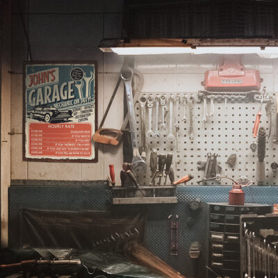 retro garage poster