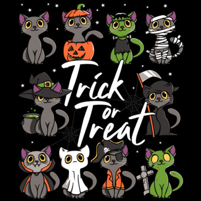 halloween cats t-shirt