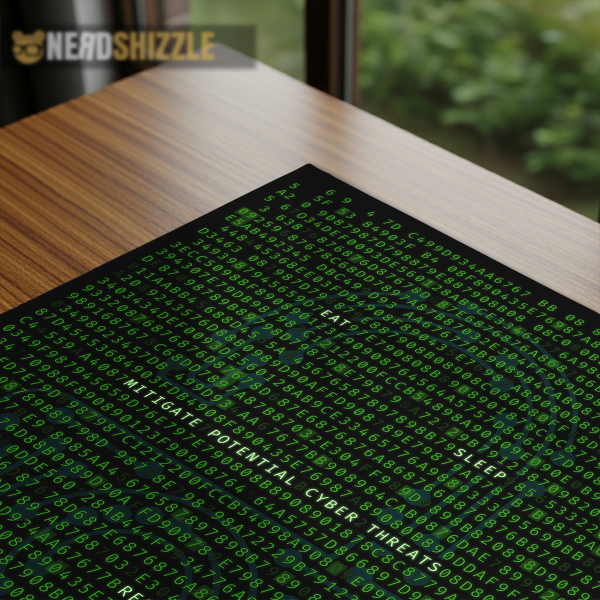 Cybersecurity Eat Sleep Mitigate Threats Repeat Poster - Image 5
