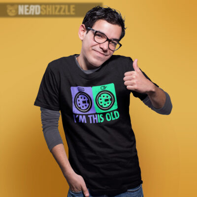 im this old retro computer shirt