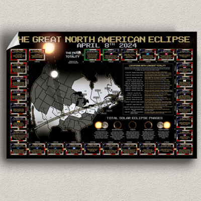total solar eclipse 2024 poster