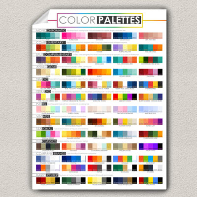 color palette poster for graphic designers