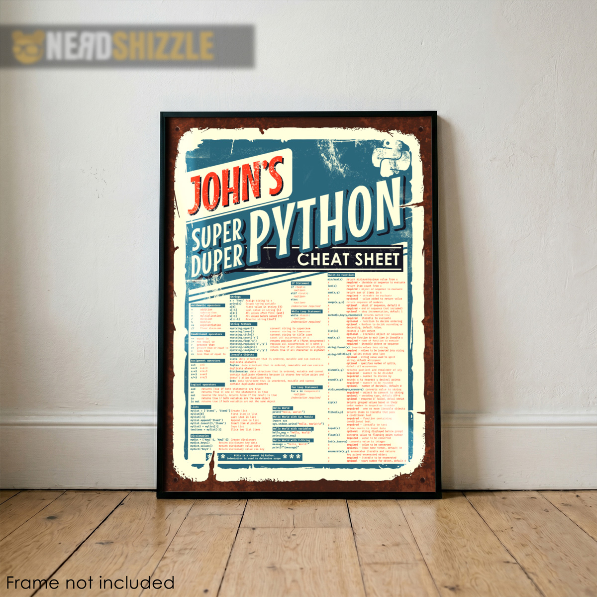 python custom poster