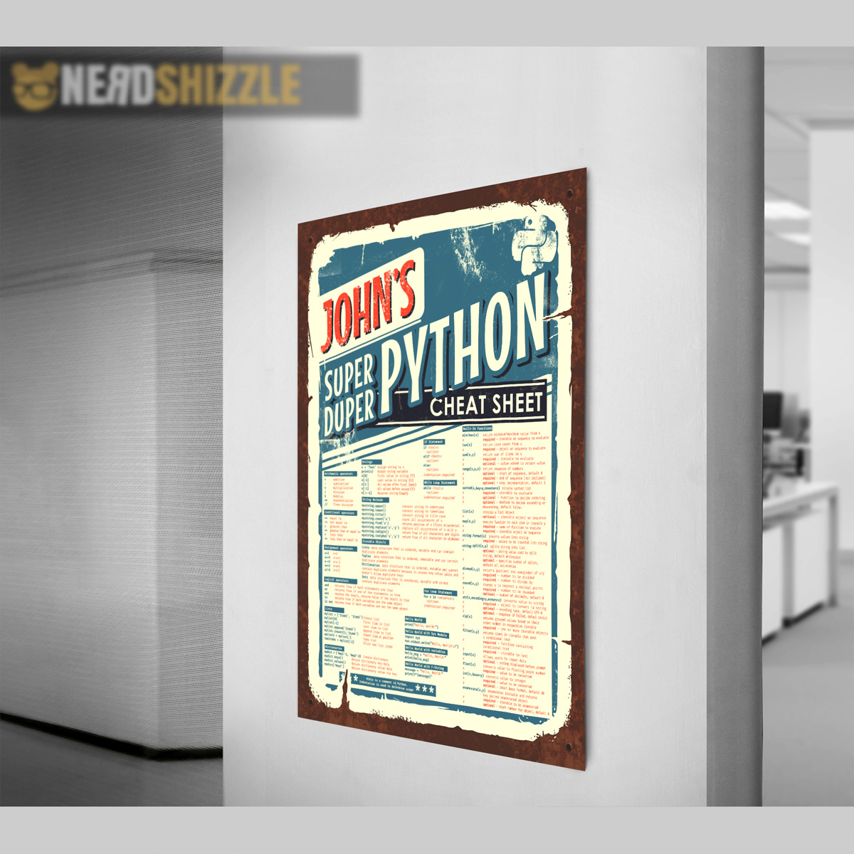 python poster