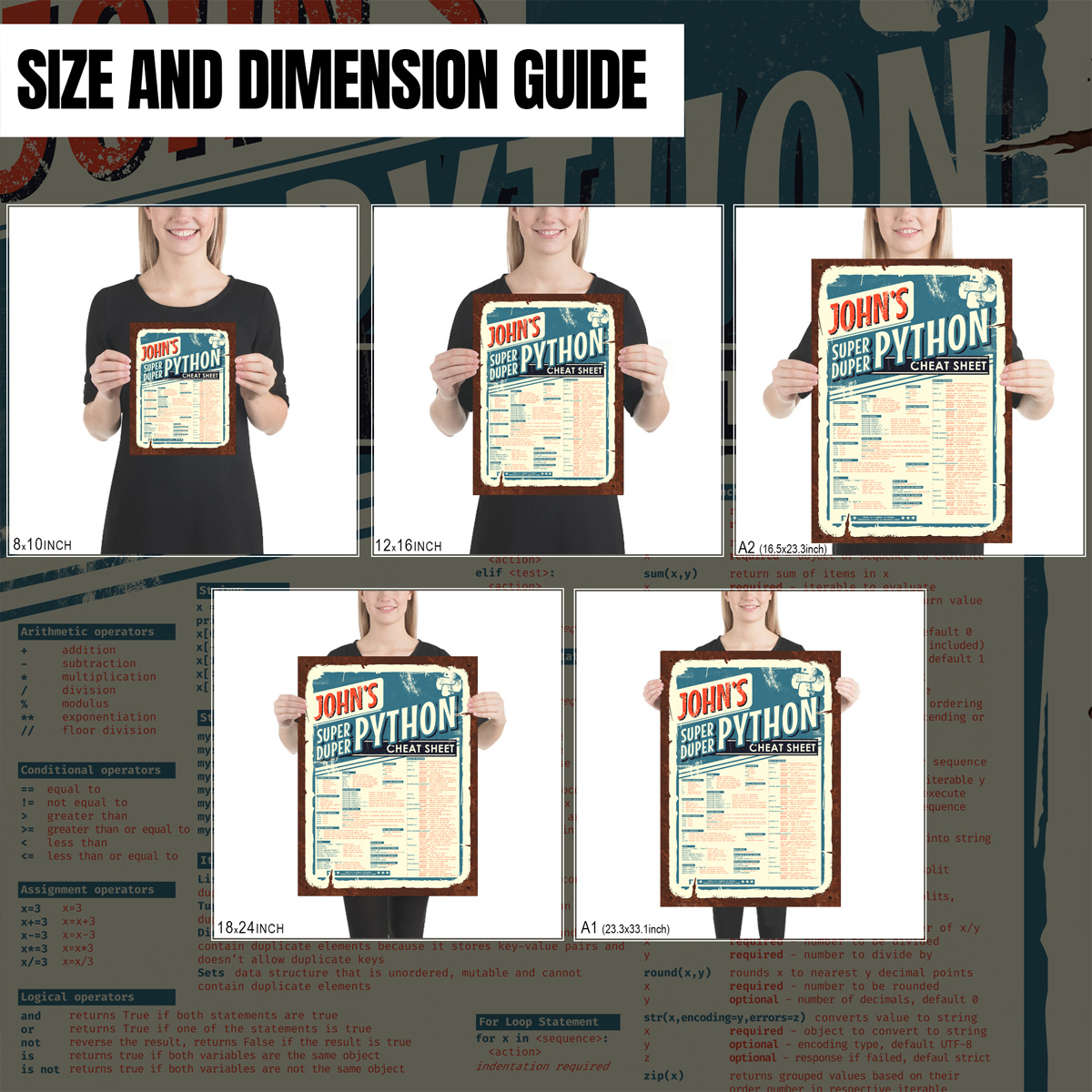 Python Cheat Sheet Poster - Image 6