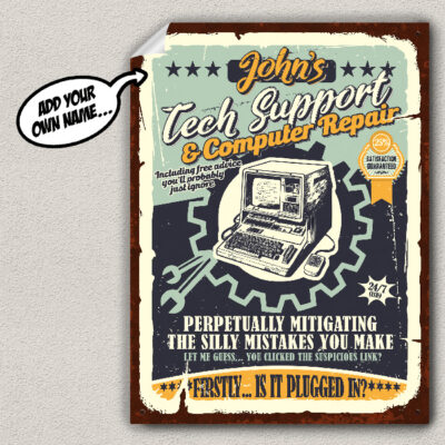 IT Tech Support Poster