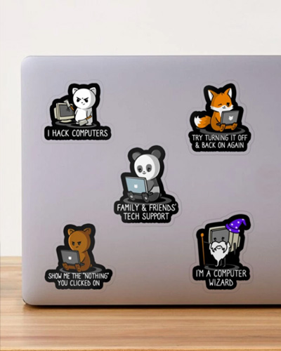 tech support stickers