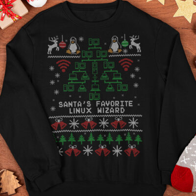 linux ugly sweater christmas