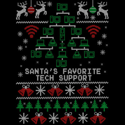 Tech Support Ugly Christmas Sweater