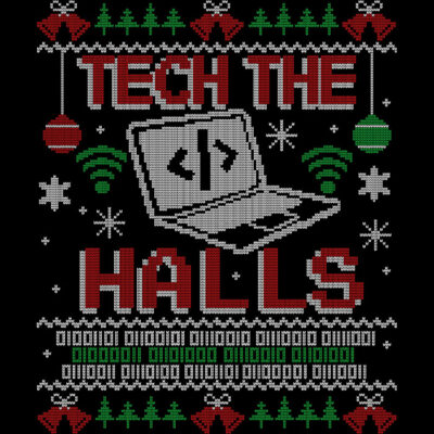 Tech the Halls Ugly Christmas Sweater