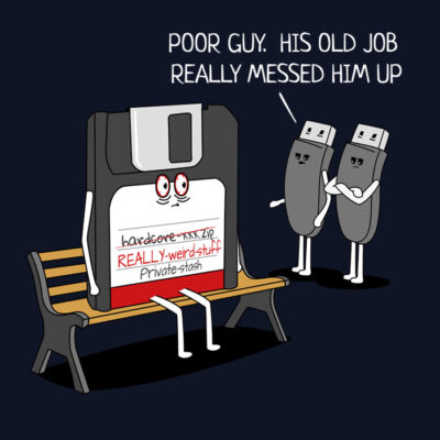 funny floppy disk tech t-shirt