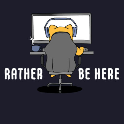 Rather Be Here on PC T-Shirt