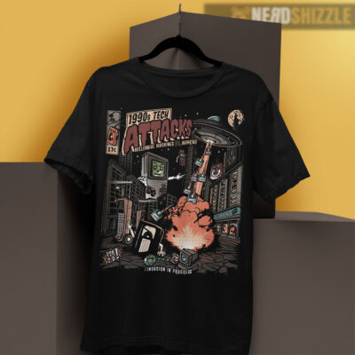 funny cintage tech shirt