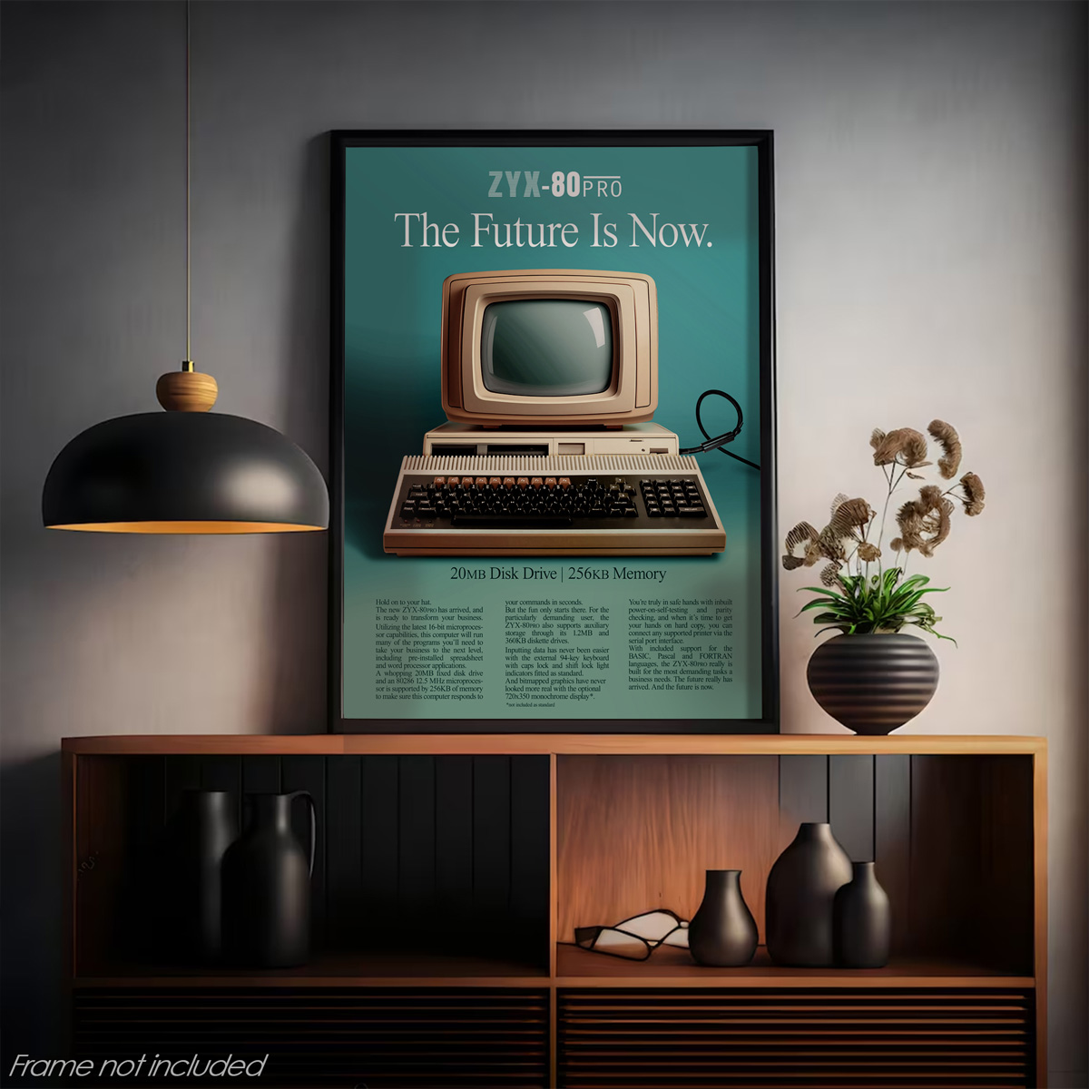 Vintage Computer Advertising Poster Print - 1980s and 1990s Retro Computer Ad - Image 3