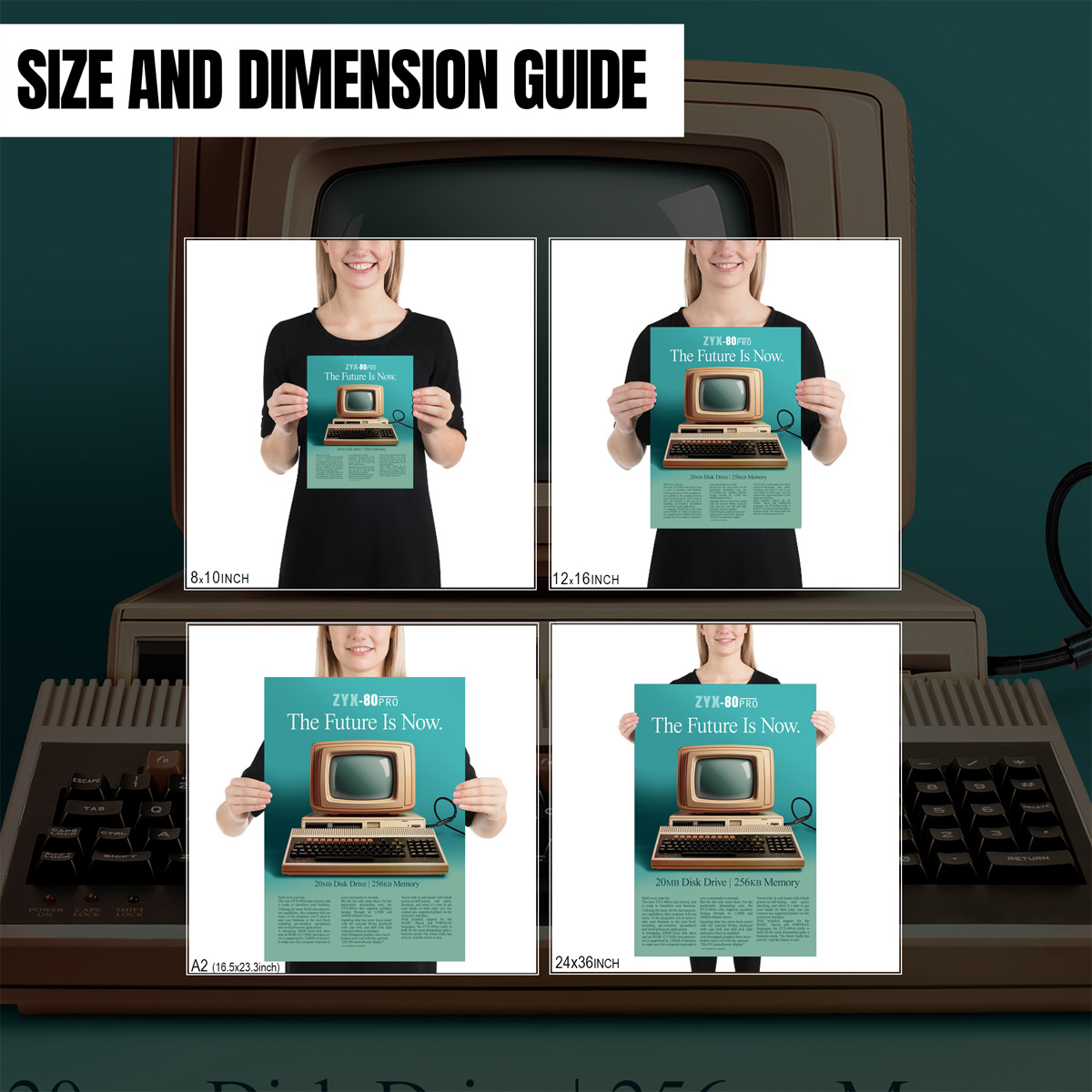 Vintage Computer Advertising Poster Print - 1980s and 1990s Retro Computer Ad - Image 6