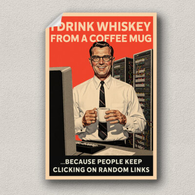 funny vintage cybersecurity poster