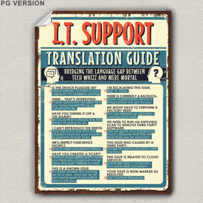 IT helpdesk poster