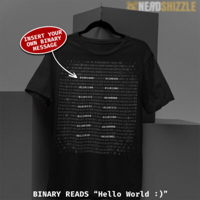 custom binary code shirt