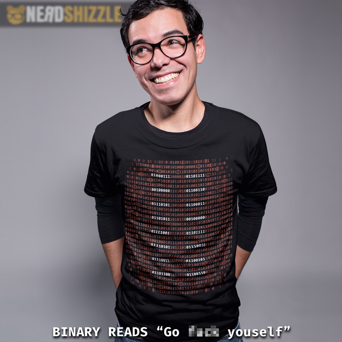 Custom Binary Code T-Shirt - Add Your Own Custom Binary Message - Image 4