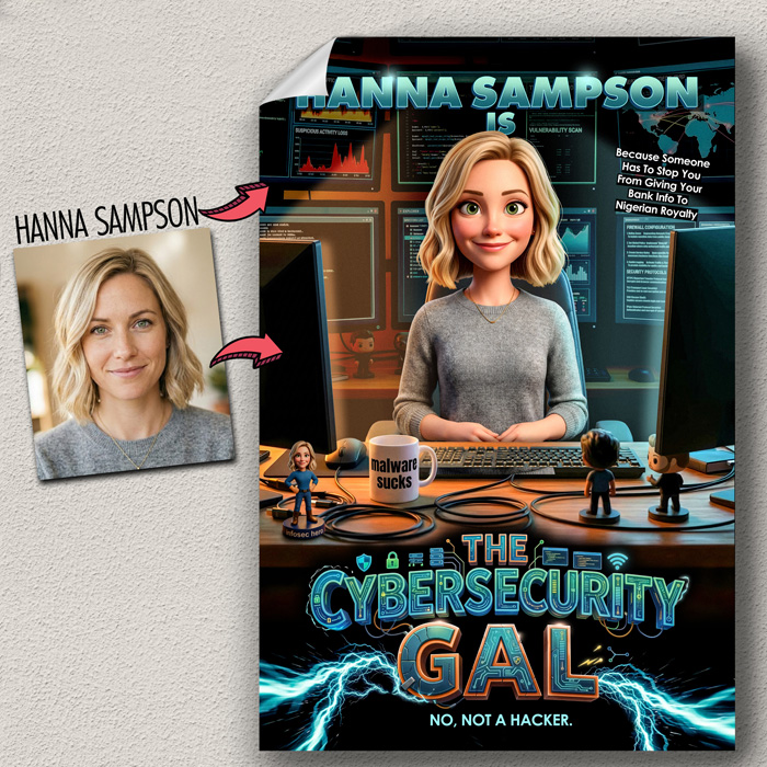 women in cybersecurity poster