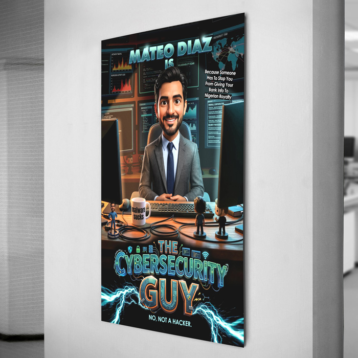 The Cybersecurity Guy Gal Pixar Poster Print - Image 3