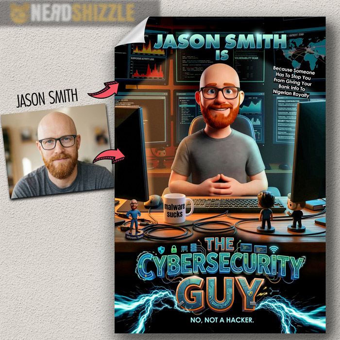 custom cybersecurity poster