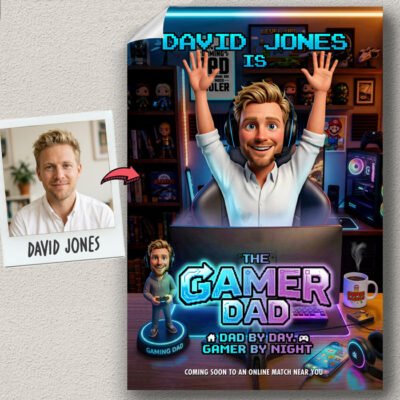 custom gift for gamer dad